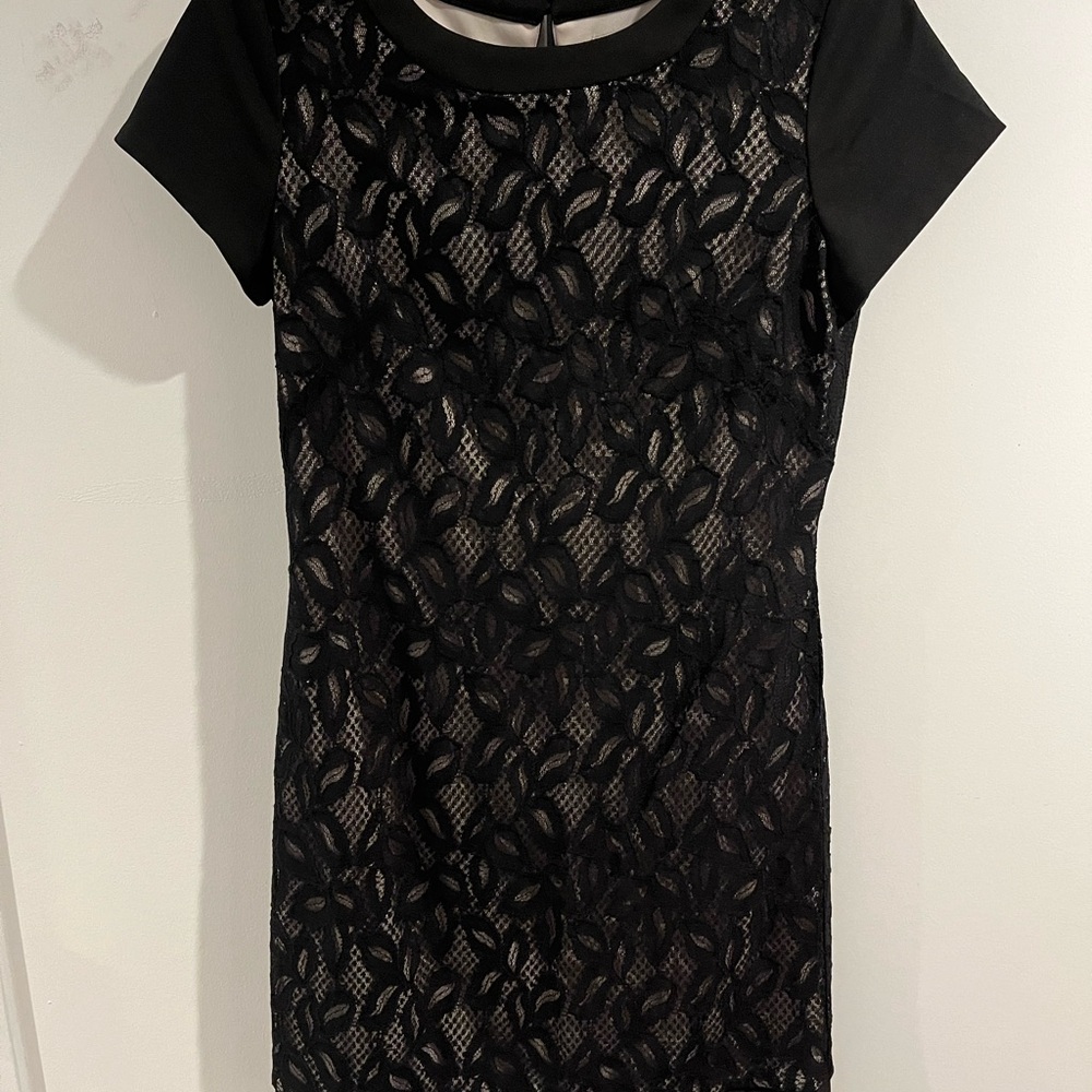 White House Black Market Dress. Lace overlay